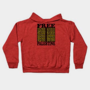 Free Palestine,Palestine cities, Palestine solidarity,Support Palestinian artisans,End occupation Kids Hoodie